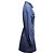 Autre Marque Gabardina de doble botonadura Navy Cinzia Rocca Talla US 14 Azul - vista 3