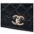 Borsa a tracolla Chanel Quilted Lambskin Braided Saddle Flap nera Nero - vista 6