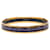 Purple Hermès Narrow Horse Horseshoe Cloisonne Enamel Bangle 62 Costume Bracelet  - view 3