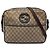 Borsa a tracolla Gucci GG Supreme Interlocking G beige