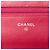 Wallet On Chain Portafoglio con catena e borsa a tracolla Chanel CC in agnello rosa con cuciture wild - vista 5
