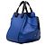LOEWE Small Bicolor Calfskin Can't Take It Hammock Umhängetasche Blau - Ansicht 2