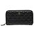 Portafoglio lungo con zip Chanel CC Quilted Caviar nero