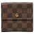 Portafoglio Elise in Damier Ebene marrone Louis Vuitton