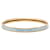 Bracelet jonc en émail bleu Hermès Extra Narrow Uni 62 Costume  - vue 1