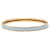 Bracelet jonc en émail bleu Hermès Extra Narrow Uni 62 Costume  - vue 3