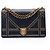 Borsa a tracolla Diorama in agnello borchiato nero Dior Medium