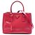 Prada Small Saffiano Vernice Galleria Double Zip Satchel in Pink