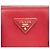 Bolsa Satchel Prada Galleria Double Zip em Saffiano Médio Vermelho - vista 5