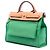 Borsa Hermès Toile Herbag Zip 31 verde - vista 2