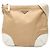 Borsa a tracolla Tessuto con bordi in pelle beige Prada