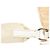 Borsa a tracolla Tessuto con bordi in pelle beige Prada - vista 6