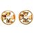 Orecchini a clip Chanel CC placcati in oro con fiocco pinwheel e perle finte D'oro - vista 2