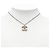 Chanel CC Silberne Halskette mit Strassanhänger, versilbert - Ansicht 5