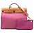 Borsa Hermès Toile Herbag Zip 31 rosa - vista 8
