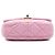 Bolsa transversal Chanel Mini Candy em pele de cordeiro acolchoada rosa com corrente - vista 3