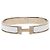 Hermès Clic H Armband schmal Email Weiß GM
