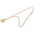 Collana con pendente in strass placcato oro Gold Chanel CC D'oro