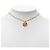 Collana con pendente in strass placcato oro Gold Chanel CC D'oro - vista 6