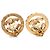Orecchini a clip rotondi Chanel CC placcati oro e strass D'oro - vista 2