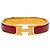 Hermès Clic H Armband schmal Email Rot PM