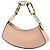 Borsa Swing in pelle Fendi O Lock rosa - vista 2