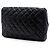 Borsa a tracolla Chanel Reissue 2.55 Chain Flap in agnello trapuntato iridescente nero - vista 2