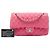 Borsa a tracolla Chanel Medium Classic Jersey Double Flap Rosa - vista 6
