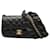 Borsa a tracolla Chanel Mini Rectangular Classic Lambskin Romance Single Flap nera Nero