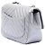 Borsa a tracolla Chanel Mini Square Classic Chevron Caviar argento - vista 2