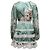 Autre Marque Grünes und cremefarbenes PatBO Mini-Kleid mit Blumenprint Größe US 0 - Ansicht 3