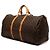 Borsa da viaggio marrone Louis Vuitton Monogram Keepall 60 - vista 2