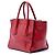 Borsa satchel in pelle di vitello lucida rossa Prada Rosso - vista 2