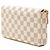Borsa a tracolla Louis Vuitton Damier Azur bianca Bianco - vista 2