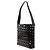 Borsa a tracolla in pelle traforata nera Prada Nero - vista 2
