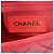 Borsa a tracolla Chanel Mini Square Classic Velvet Pearl Crush Single Flap rosa - vista 5