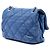 Borsa a tracolla Chanel Love Me Tender piccola in pelle di vitello blu - vista 2