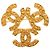 Spilla Triple CC placcata oro Gold Chanel D'oro