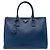Tote Prada Large Saffiano Lux Galleria Double Zip Blu