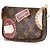 Borsa Louis Vuitton Monogram Patch Mini Pochette Accessoires marrone - vista 2