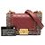 Borsa a tracolla Chanel Boy Small in agnello trapuntato e tweed intrecciato rosso - vista 8