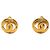Orecchini a clip rotondi Chanel CC placcati oro D'oro