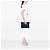 Clutch O Case in agnello trapuntato blu Chanel Medium - vista 5