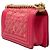 Borsa a tracolla Boy Flap in tweed trapuntato e agnello rosa di Chanel - vista 2