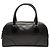 Borsa bowling in pelle di vitello morbida nera Prada Nero