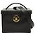 Vanity Beauty case Chanel CC Caviar nero con tracolla