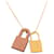 Gold Hermès Gold Plated and Swift O Kelly Pendant Necklace Golden  - view 3
