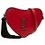 Borsa a tracolla Sac Coeur con nappa in pelle di vitello monogrammata rossa Saint Laurent