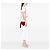 Borsa a tracolla Sac Coeur con nappa in pelle di vitello monogrammata rossa Saint Laurent - vista 7