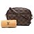 Borsa a tracolla Louis Vuitton Damier Ebene Ipanema marrone - vista 8
